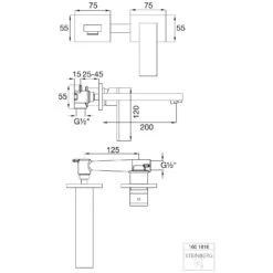Steinberg Serie 160 Wand-Waschtisch Einhebelmischer Ausladung 20 Cm -Hansgrohe Verkäufe steinberg serie 160 waschtisch einhebelmischbatterie unterputz 2208424