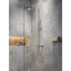 Steinkamp Living Thermostat Duschsystem AP Mit Kopfbrause Ø 22,5 Cm Und Stabhandbrause, Höhenverstellbar 6 Steinkamp Living Thermostat Duschsystem AP Mit Kopfbrause Ø 22,5 Cm Und Stabhandbrause, Höhenverstellbar -Hansgrohe Verkäufe steinkamp badarmaturen living dusche duschsystem dm 6885654