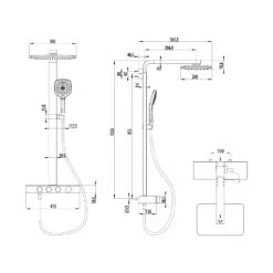 Villeroy & Boch Infinity Showers Duschsystem Mit 3 Funktionen Für Wandmontage -Hansgrohe Verkäufe villeroy boch alle kollektionen infinity showers 13692992