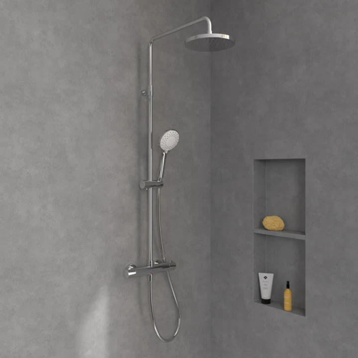 Villeroy & Boch Universal Showers Duschsystem Mit Drei Funktionen Für Wandmontage 1 Villeroy & Boch Universal Showers Duschsystem Mit Drei Funktionen Für Wandmontage