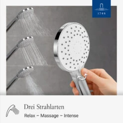 Villeroy & Boch Universal Showers Handbrause Mit Drei Strahlarten, Rund -Hansgrohe Verkäufe villeroy boch alle kollektionen universal showers 14008128