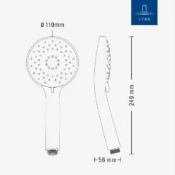 Villeroy & Boch Universal Showers Handbrause Mit Drei Strahlarten, Rund -Hansgrohe Verkäufe villeroy boch alle kollektionen universal showers 14008130