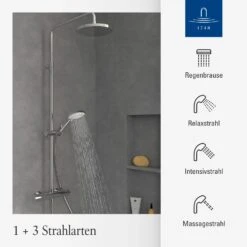 Villeroy & Boch Universal Showers Duschsystem Mit Drei Funktionen Für Wandmontage 16 Villeroy & Boch Universal Showers Duschsystem Mit Drei Funktionen Für Wandmontage -Hansgrohe Verkäufe villeroy boch alle kollektionen universal showers 14008217