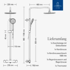Villeroy & Boch Universal Showers Duschsystem Mit Drei Funktionen Für Wandmontage 19 Villeroy & Boch Universal Showers Duschsystem Mit Drei Funktionen Für Wandmontage -Hansgrohe Verkäufe villeroy boch alle kollektionen universal showers 14008223