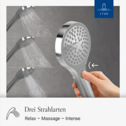 Villeroy & Boch Verve Showers Handbrause Mit Drei Strahlarten -Hansgrohe Verkäufe villeroy boch alle kollektionen verve showers 14008098